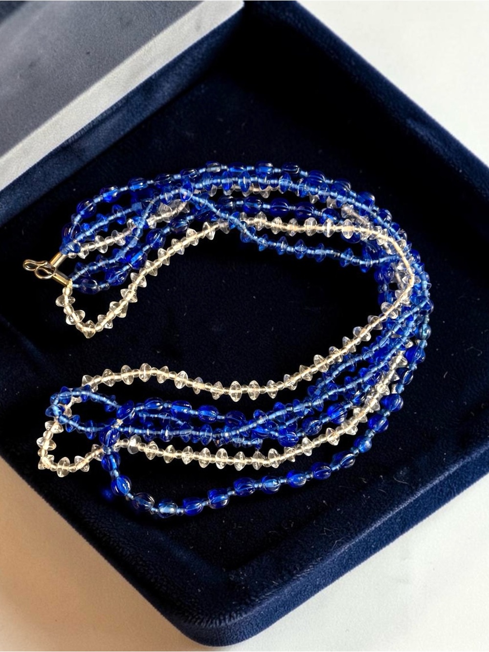Vintage Glass Beaded Layered Necklace